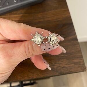 Swarovski Silver Star-Shaped Earrings